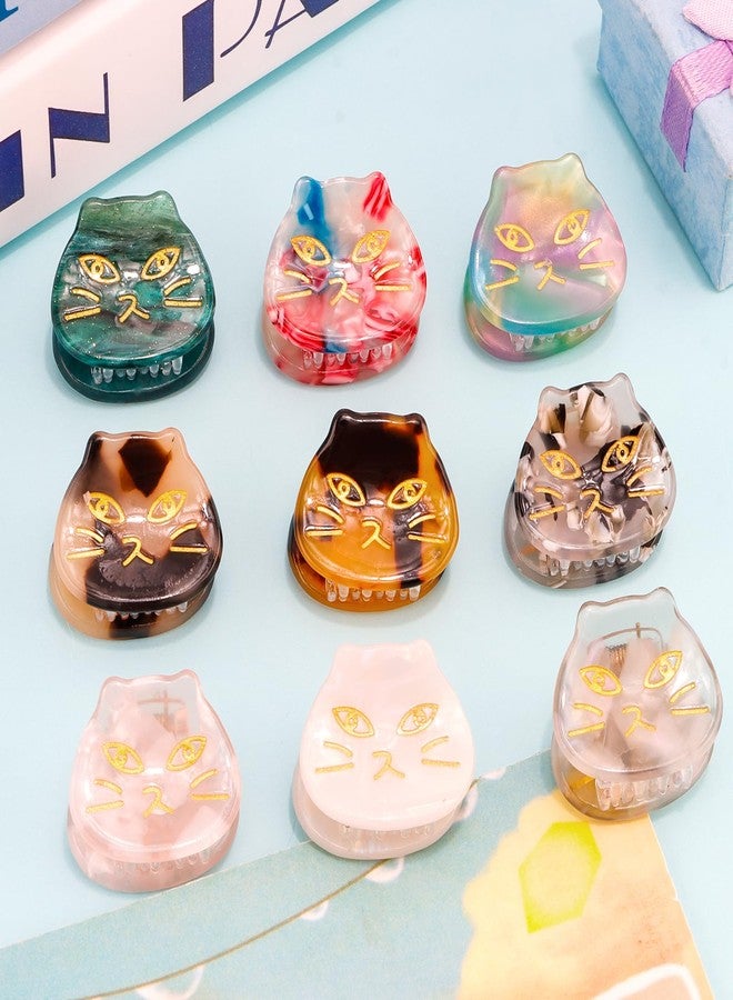 Hapdoo 9pcs Mini Cat Hair Clips, Cat Gifts for Women Cute Animal Hair Claw Clips Kitten Lover Gifts for Girls, Funny Pet Themed Hair Accessories Memorial Gift for Mother's Day, Birthday - Image 4